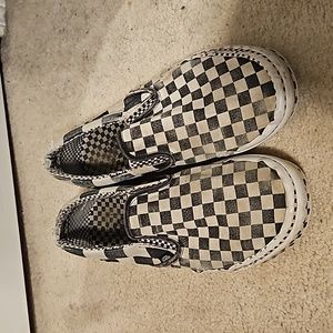 Very used complete checkerboard vans